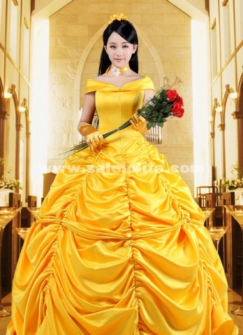 belle princess dress adult Adult Princess Belle Costume