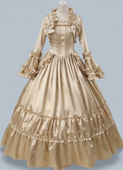 Champagne Victorian Southern Belle Fairytale Dress Carnival Holiday Girl Theater Clothing Champagne Victorian Southern Belle Fairytale Dress Carnival Holiday Girl Theater Clothing