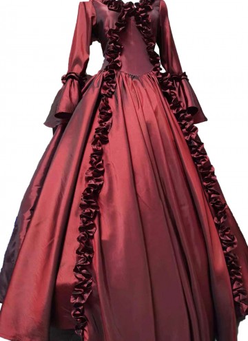 Pink Renaissance Queen Marie Antoinette Rococo Dress 18th Century Princess Theater Costume