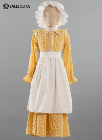 little house on the prairie dress Green Prairie Cottage Core Dress main image 1