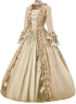 Champagne Blue Coffee Jacquard Victorian Dress Women Historical Dresses