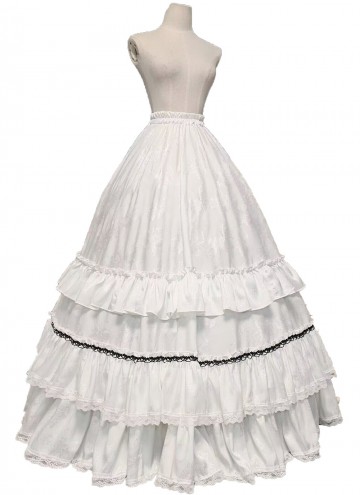 Blue Renaissance Victorian Jacquard Dress Women 18th Century Theater Costume