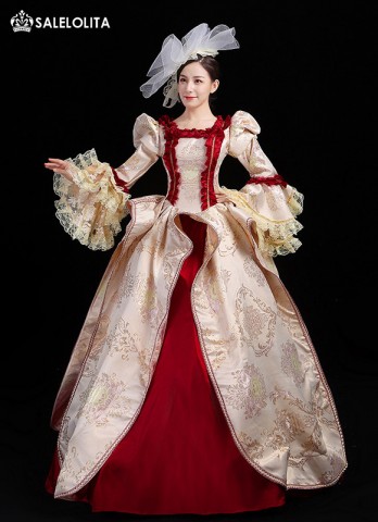 open lace back dress Royal Queen Costume