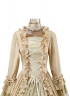 Champagne Blue Coffee Jacquard Victorian Dress Women Historical Dresses