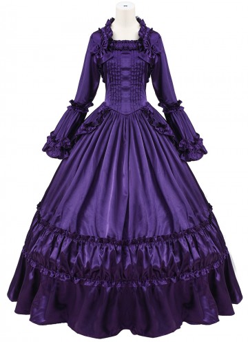 Champagne Victorian Southern Belle Fairytale Dress Carnival Holiday Girl Theater Clothing