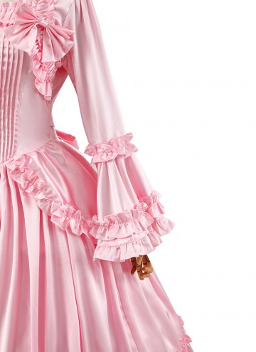 Champagne Victorian Southern Belle Fairytale Dress Carnival Holiday Girl Theater Clothing