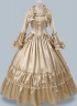 Champagne Victorian Southern Belle Fairytale Dress Carnival Holiday Girl Theater Clothing