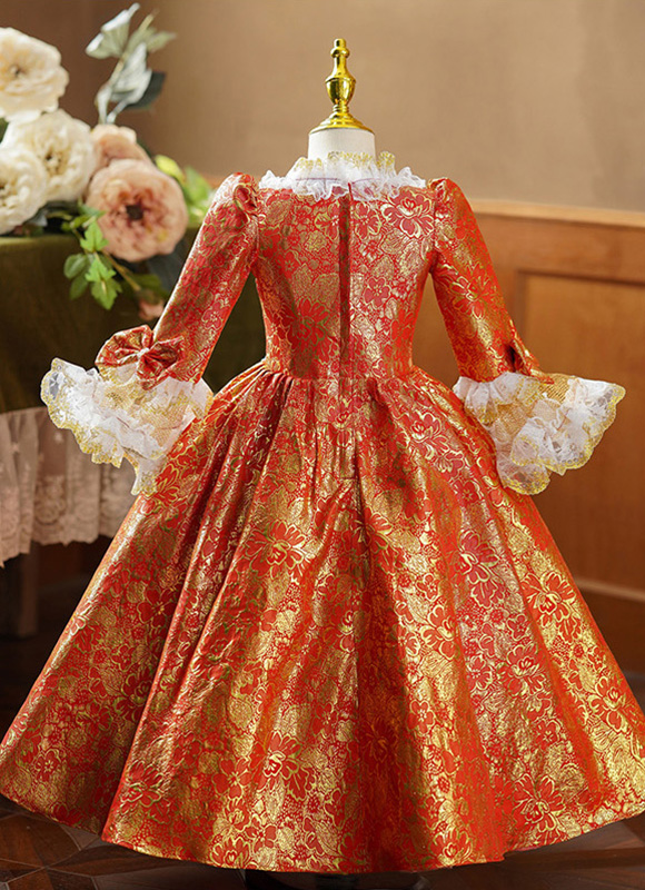 green emerald velvet dress Red Gold Mini Charro Dress main image 0