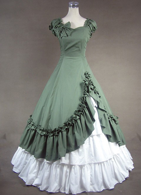 sage green victorian dress Dancing Queen 1838 Long Quinceanera Dress Sage / Small