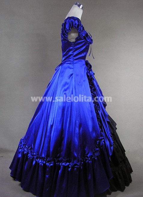 princess polly baby blue dress 18th century Costume- Robe a la Franaise- Simple  Period Corsets