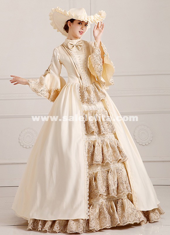 champagne fancy dress outfit Strapless Long Champagne Formal Dress with Overlay Champagne / 4
