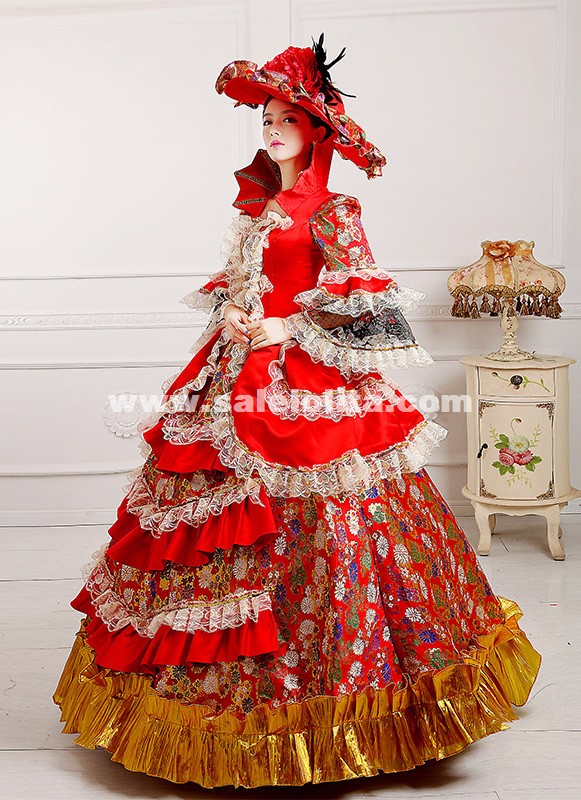 red and black gothic dresses Black and Red Gothic Wedding Dress main image 0