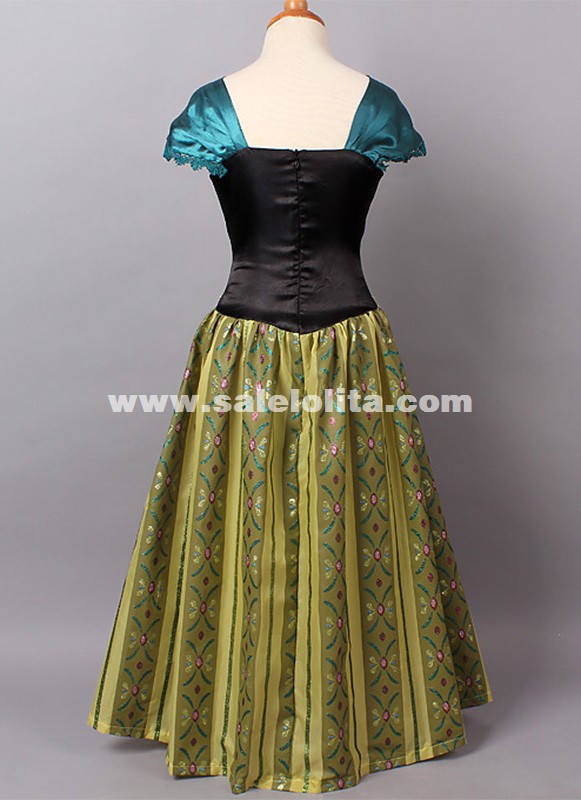 open lace back dress Anna Skater Dress, Princess Dress for trips, Cosplay 3XL