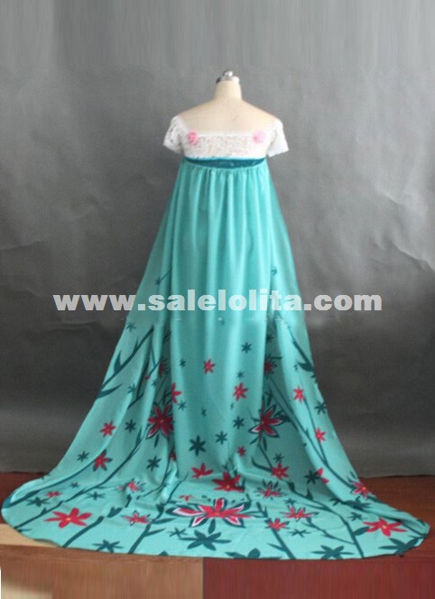 strapless open back dress Frozen 2 Kids Girl Elsa Costume Coat Cloak Outfit For Party Holiday –  ilovethedress main image 1