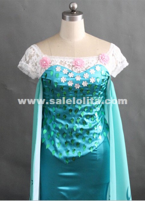 Hot Sale Printed Elsa Birthday Cosplay Costume for women Adult Elsa Cosplay Dress Halloween Party Costume Hot Sale Printed Elsa Birthday Cosplay Costume for women Adult Elsa Cosplay Dress Halloween Party Costume