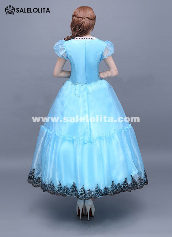 blue dress for alice in wonderland Alice In Wonderland Movie Blue Alice Dress Costume – TrendsinCosplay