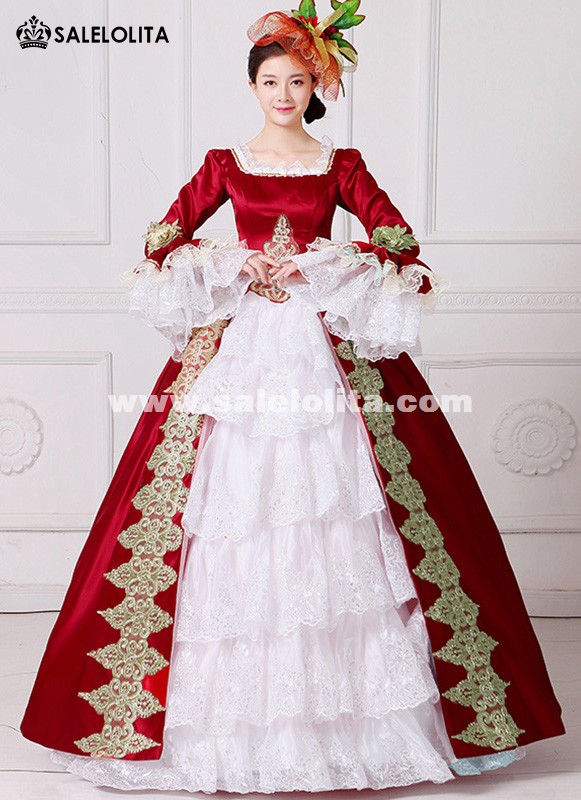 knee length dresses for ladies Southern Girl Peach Victorian Dress 4 main image 1