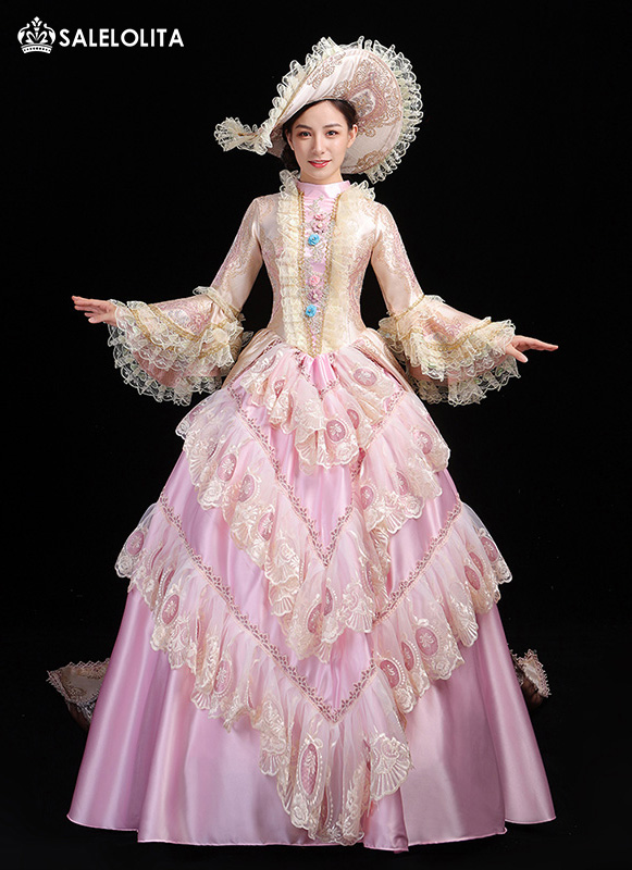 Upscale Pink Masquerade Marie Antoinette Dress Southern Belle Christmas Party Prom Gowns Stage Theater Costume Upscale Pink Masquerade Marie Antoinette Dress Southern Belle Christmas Party Prom Gowns Stage Theater Costume