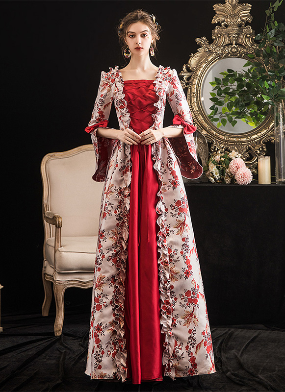 slim fit dress slacks Renaissance courtesan dress