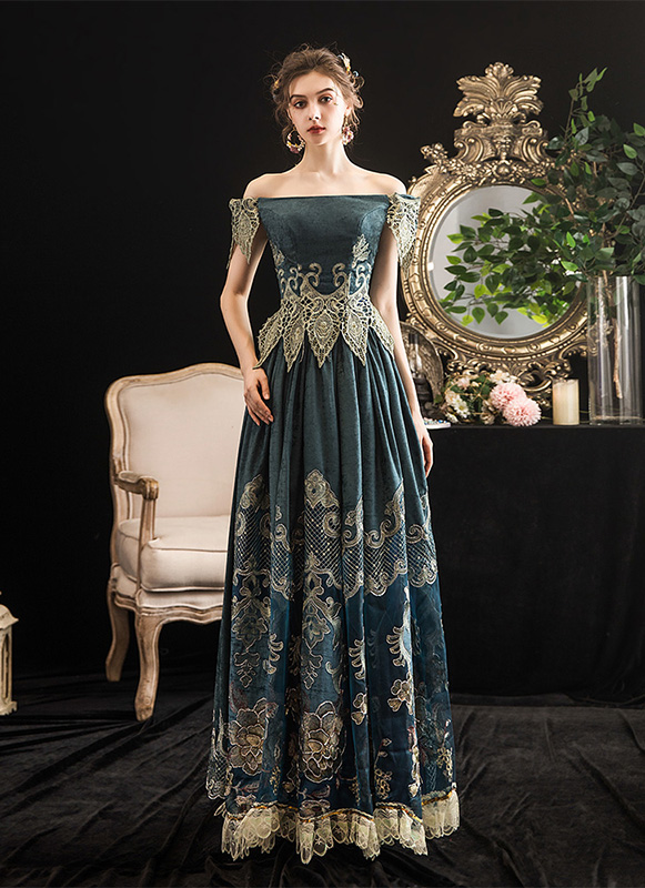 Off Shoulder Marie Antoinette Scarlett-ohara Belle Dress