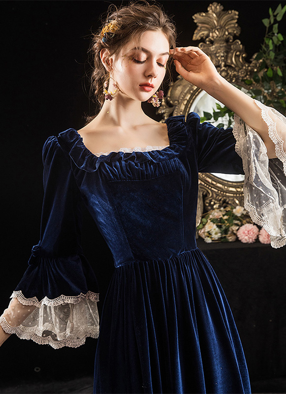 open lace back dress Red Dahlia Velvet Short Sleeve Shirred Waist Tiered Maxi Dress main image 1