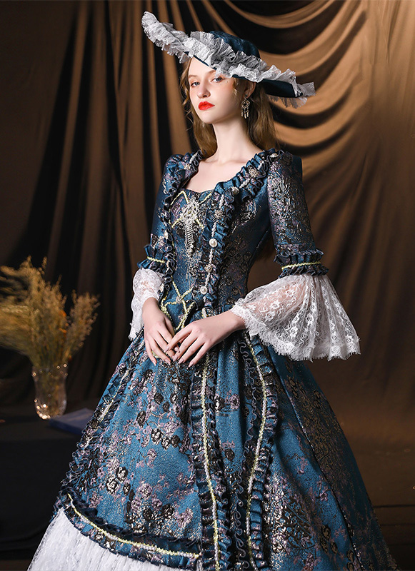 blue gorgeous dresses Royal Blue Sparkly Bead Ball Gown Gorgeous Prom Dresses ,PD00142 –  AlineBridal main image 0