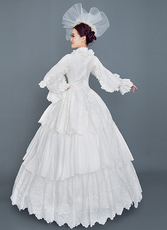 strapless open back dress Secret Princess Costume - White / X-Small | Adult