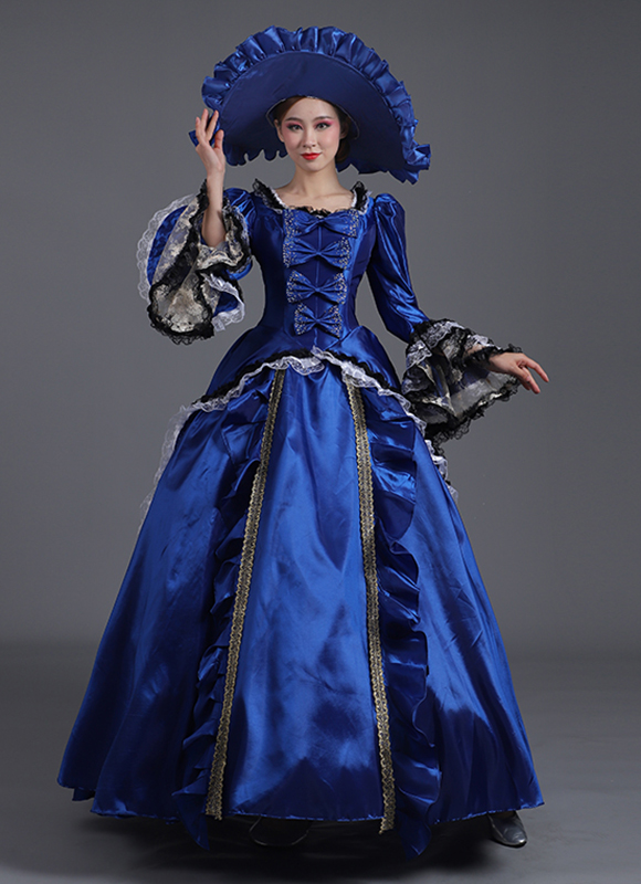 Green And Blue Rocco Baroque Revolutionary Dress Renaissance Reenactment Theater Costume Green And Blue Rocco Baroque Revolutionary Dress Renaissance Reenactment Theater Costume