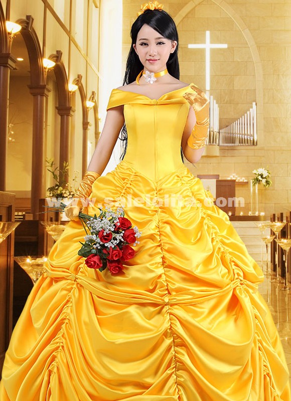 Belle Costume Disney Princess Dresses For Women Belle Costume, Beauty And  The Beast, Princess Costume Dress