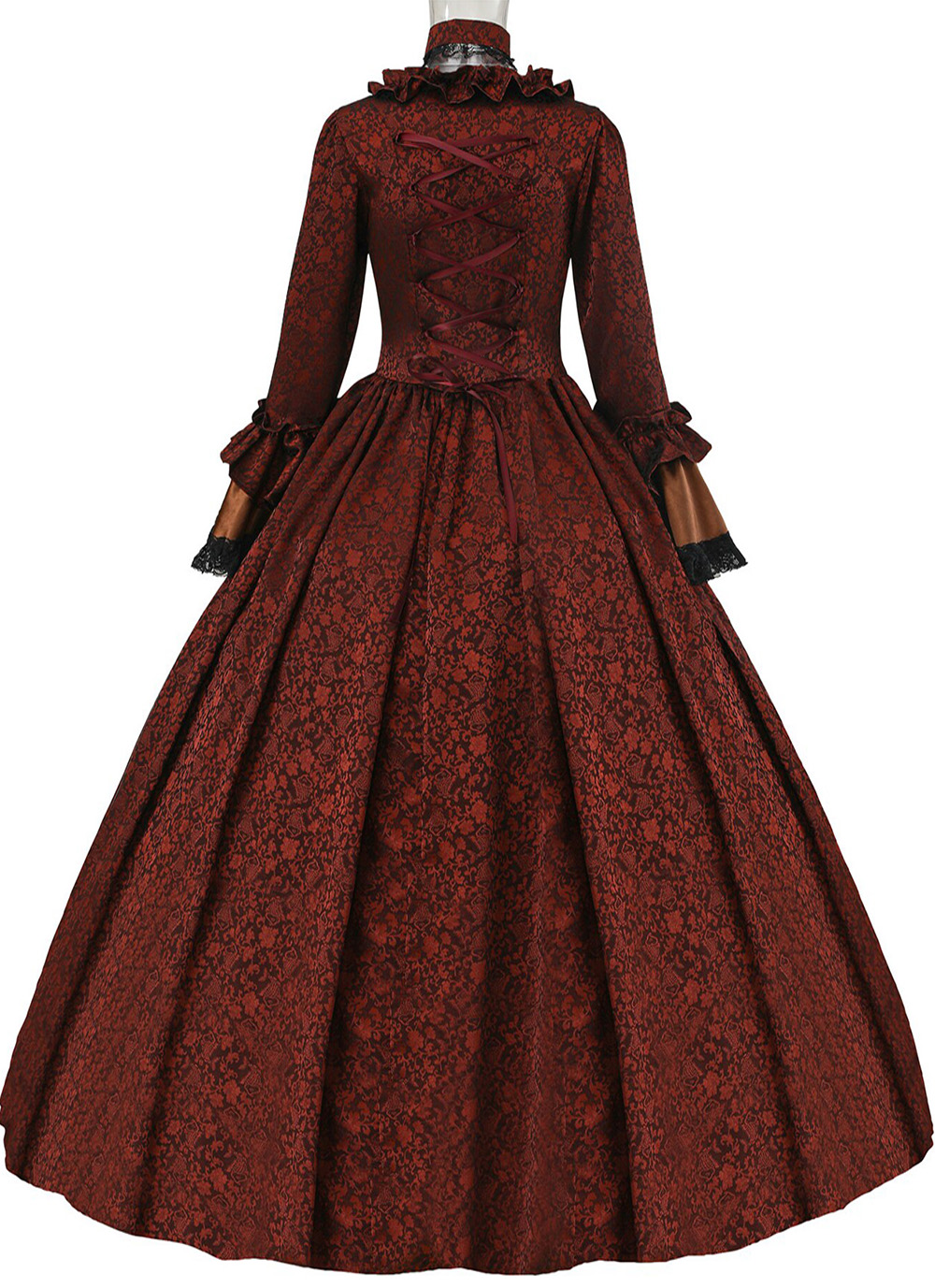 Champagne Blue Coffee Jacquard Victorian Dress Women Historical Dresses Champagne Blue Coffee Jacquard Victorian Dress Women Historical Dresses